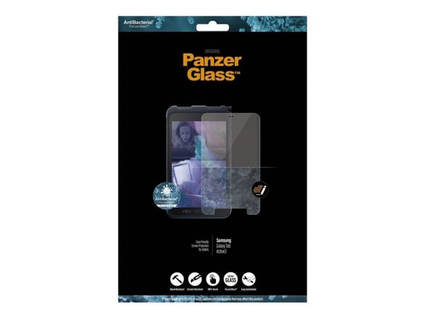 PanzerGlass - Skjermbeskyttelse for nettbrett - glass - krystallklar - for Samsung Galaxy Tab Active3