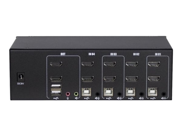 Argus KVM AS-42HA - KVM / lydsvitsj - 4 x KVM/lyd - stasjonær