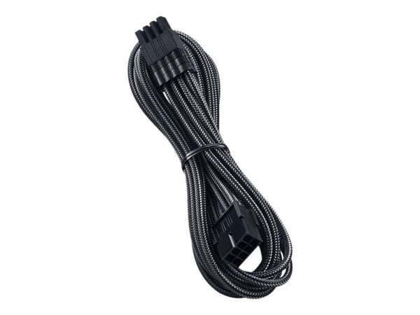 CableMod PRO ModMesh - Strømforlengelseskabel - 8-pins PCIe-strøm (hann) til 8-pins PCIe-strøm (hunn) - 45 cm - formstøpt - karbon