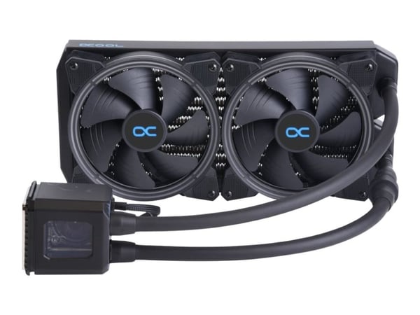 Alphacool 11729, All-in-one-nesteenjäähdytin, 14 cm, 71 m³/h, Musta