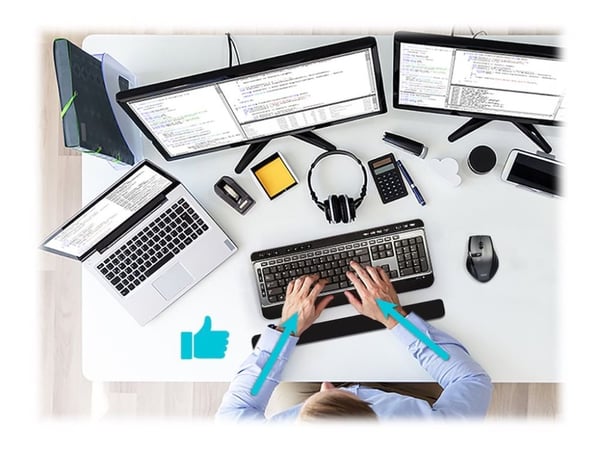 PORT Connect ERGONOMIC WRIST REST PAD - Håndleddsstøtte for tastatur