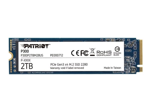Patriot Memory P300, 2000 GB, M.2, 2100 MB/s