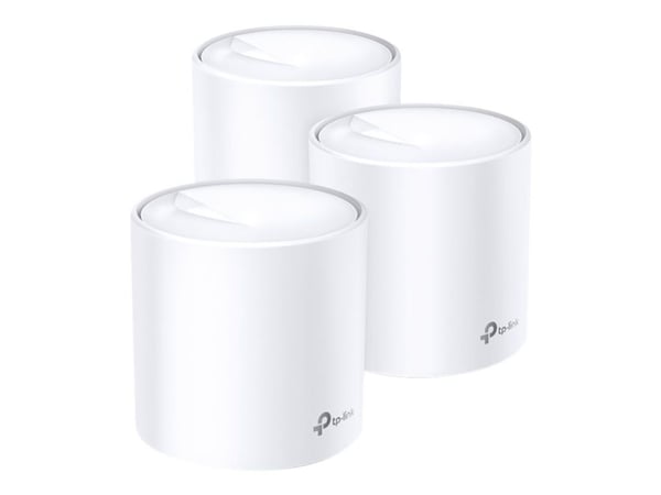 TP-Link Deco X20 - Wi-Fi-järjestelmä (3 reititintä) - GigE - 802.11a/b/g/n/ac/ax - Verkkoreititin Wi-Fi 6