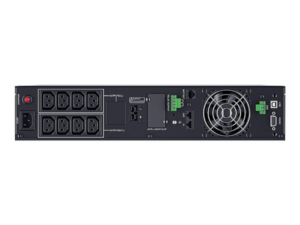 CyberPower Smart App Online S OLS2000ERT2Ua - UPS (rackmonterbar/ekstern) - AC 230 V - 1800 watt - 2000 VA - enkeltfase - 9 Ah - RS-232, USB - utga...