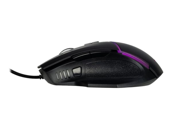 Nitrox GT-100 RGB - Mus - ergonomisk - optisk - 7 knapper - kablet - USB 2.0 - løsvekt