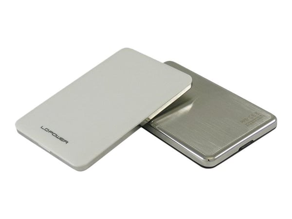 LC Power LC-25U3-7W - Drevkabinett - 2.5" - SATA 6Gb/s - USB 3.0 - hvit