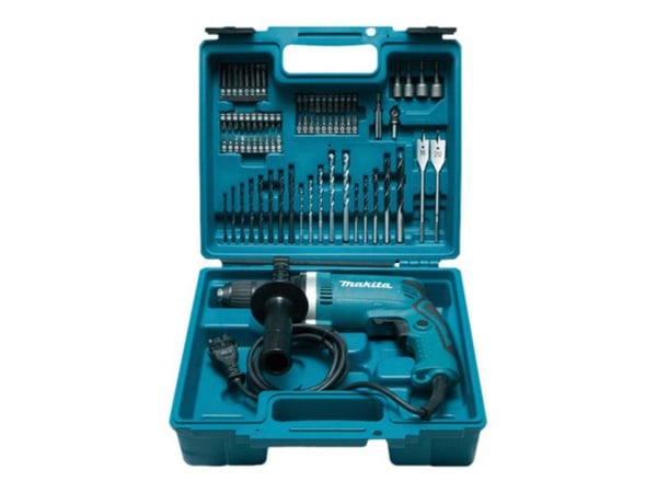 Makita HP1631KX3 - Slagborr - 710 W - 1 hastighet - nyckellös chuck 13 mm