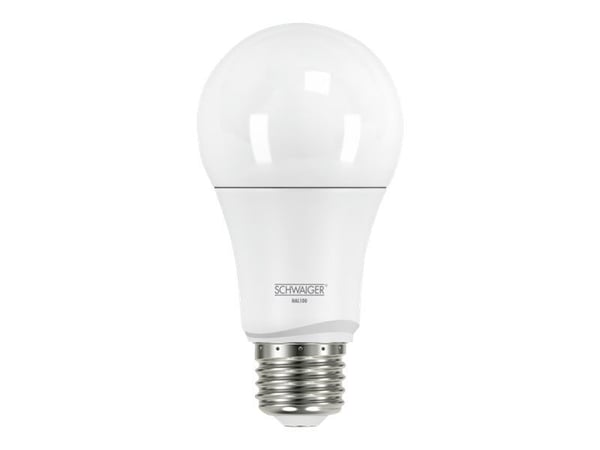Schwaiger HAL200 - LED-lyspære - E27 - 9 W (ekvivalent 60 W) - klasse A - warm white/neutral white/cold white light - 2700-6500 K - hvit