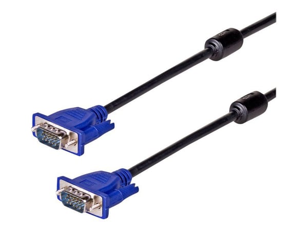 Akyga AK-AV-01 - VGA-kaapeli - HD-15 (VGA) (uros) - HD-15 (VGA) (uros) - 1,8 m - musta