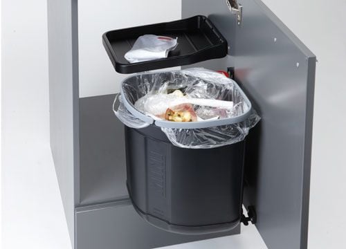 Franke Sorter Mini, 17 l, Rektangulær, Plast, Sort, 300 mm, 300 mm