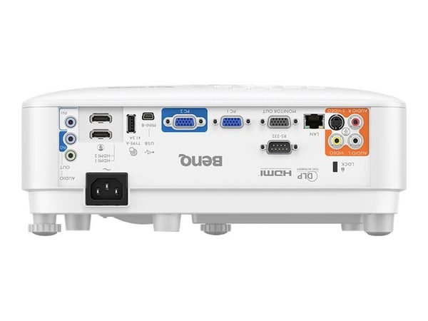BenQ MX825STH - DLP-projektori - kannettava - 3500 ANSI lumenia - XGA (1024 x 768) - 4:3 - kiinteä lyhytpolttovälinen linssi - LAN