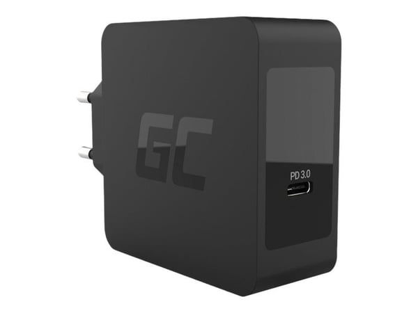 Green Cell - Strømadapter - 60 watt - PD 3.0 (USB-C) - svart