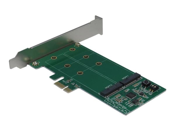Inter-Tech KCSSD4 - Kontrollerkort (RAID) - M.2 Card - låg profil - RAID RAID 0, 1, JBOD - PCIe 2.0 x1