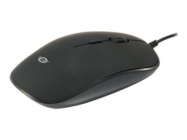 Conceptronic REGAS E4 - Mus - høyre- og venstrehåndet - optisk - 4 knapper - kablet - USB - svart Conceptronic REGAS E4 - Mus - høyre- og venstrehåndet - optisk - 4 knapper - kablet - USB - svart