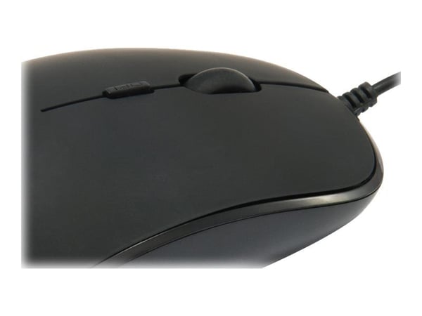 Conceptronic REGAS E4 - Mus - høyre- og venstrehåndet - optisk - 4 knapper - kablet - USB - svart