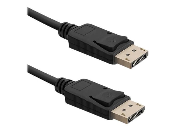 Qoltec - DisplayPort-kabel - DisplayPort (hane) till DisplayPort (hane) - DisplayPort 1.4 - 2 m - svart