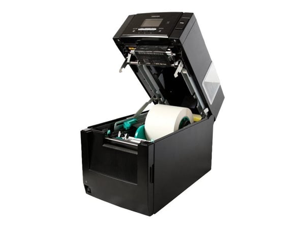 Toshiba TEC BA410T-GS12-QM-S - Etikettskriver - direktetermisk - Rull (11,8 cm) - 203 dpi - inntil 203.2 mm/sek - USB 2.0, LAN, NFC, Bluetooth 2.1 EDR