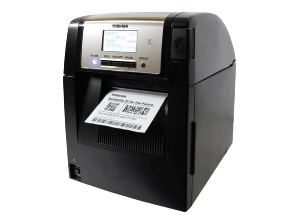Toshiba TEC BA420T-TS12-QM-S - Etiketin tulostin - lämpösiirto - Rulla (11,4 cm) - 300 dpi - op til 203.2 mm/sec - USB 2.0, LAN, NFC, Bluetooth 2.1...