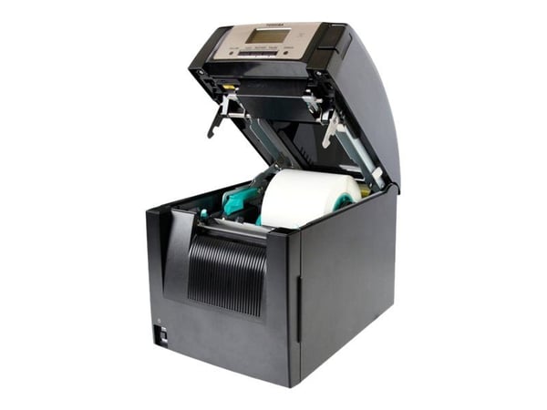 Toshiba TEC BA420T-TS12-QM-S - Etikettskriver - termotransfer - Rull (11,4 cm) - 300 dpi - inntil 203.2 mm/sek - USB 2.0, LAN, NFC, Bluetooth 2.1 EDR