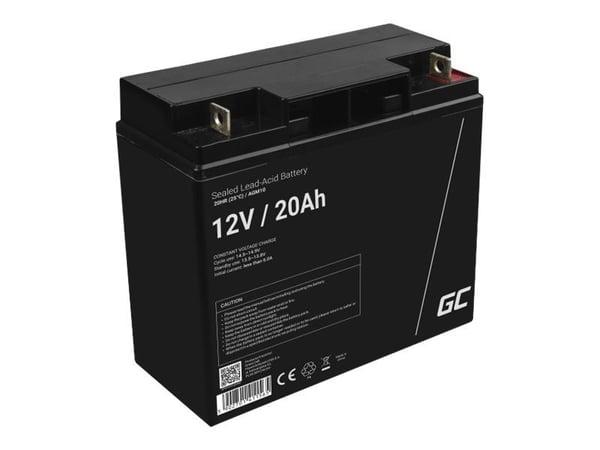 Green Cell - UPS-batteri - 1 x batteri - ventilstyrd blysyra (VRLA) - 20 Ah - svart