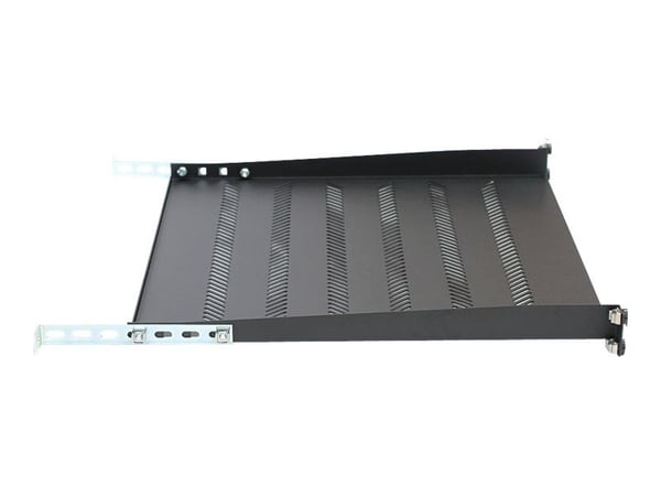 KaTLINK - Hylla för rack - svart, RAL 9005 - 1U - 19"