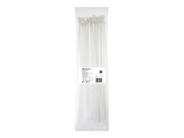 Qoltec 52221, Tikasmallinen johdinside, Nailon, Valkoinen, CE, 40 cm, 7,2 mm Qoltec 52221, Tikasmallinen johdinside, Nailon, Valkoinen, CE, 40 cm, 7,2 mm