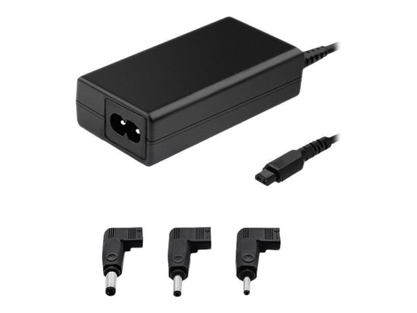 Qoltec - Strömadapter - AC 220-240 V - 65 Watt - svart