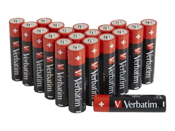 Verbatim - Batteri 20 x AA / LR06 - Alkalisk
