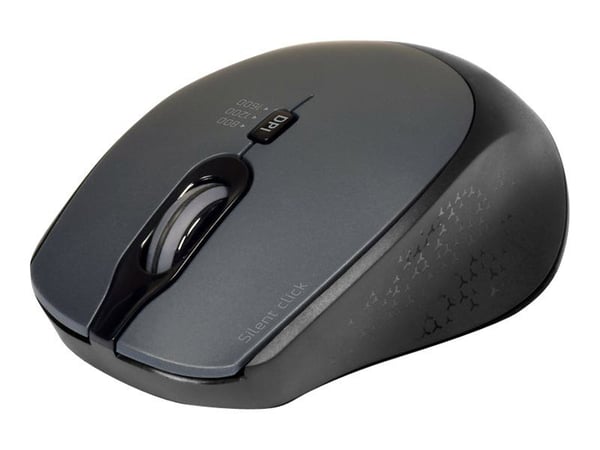 Port Designs 900713, Molempikätinen, RF Wireless + USB Type-C, 1600 DPI, Musta