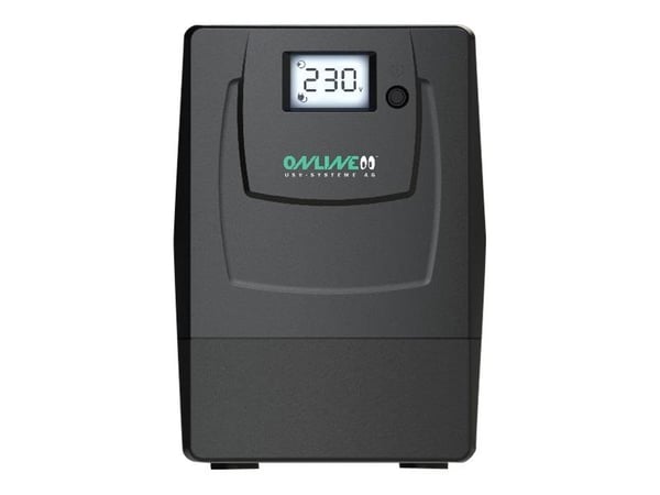 ONLINE USV YUNTO Smile 400 - UPS - AC 220/230 V - 240 watt - 400 VA - 4.5 Ah - utgangskontakter: 2