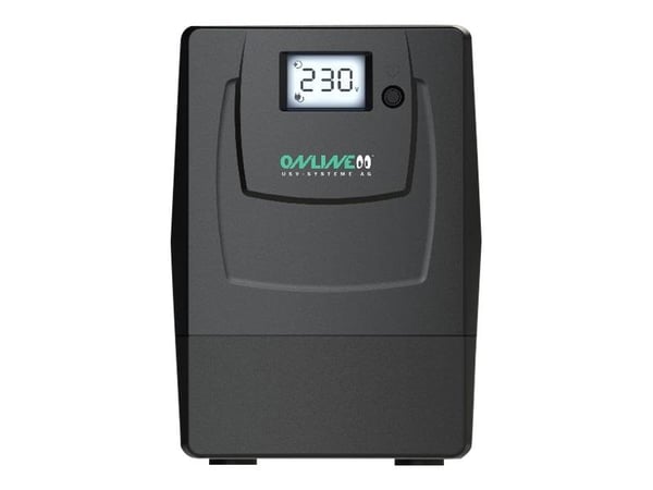 ONLINE USV YUNTO Smile 800 - UPS - AC 220/230 V - 480 watt - 800 VA - 9 Ah - utgangskontakter: 2