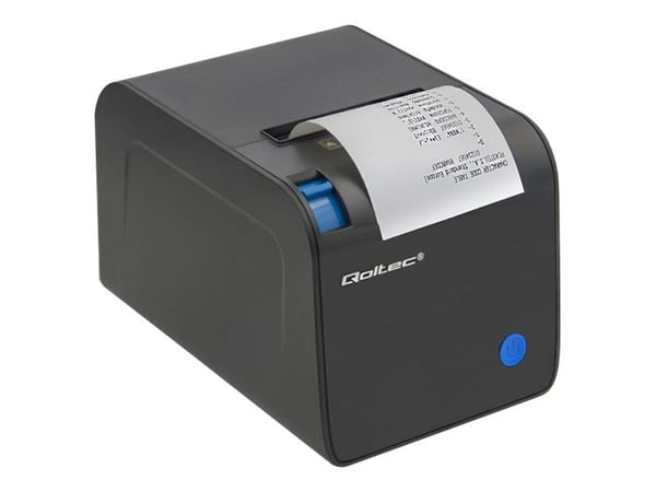 Qoltec - Etikettskriver - termolinje - Rull (8 cm) - 203 dpi - inntil 250 mm/sek - USB