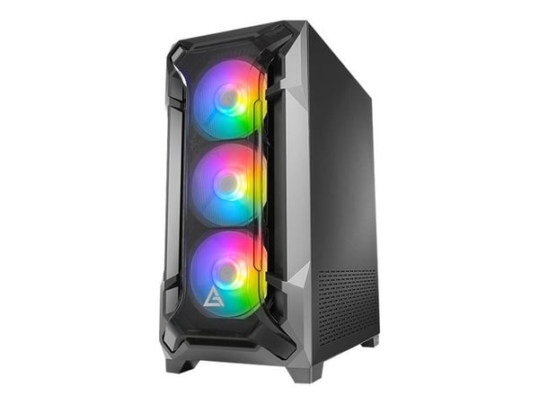 Antec DF600 Flux - Tower - ATX - sidepanel med vindu (herdet glass) - ingen strømforsyning - USB/lyd