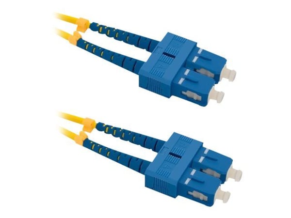 Qoltec - Koblingskabel - SC/UPC-enkeltmodus (hann) til SC/UPC-enkeltmodus (hann) - 3 m - fiberoptisk - dupleks - 9 / 125 micron - G.652D - halogenf...