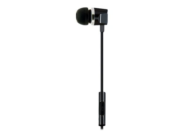 Schwaiger KH410S 533 - KH410 Series - ørepropper med mikrofon - i øret - kablet - 3,5 mm jakk - svart