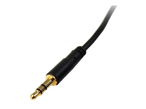 Startech 6 ft Slim 3.5mm Stereo Audio Cable - M/M - 3.5mm Male to Male Audio Cable for your Smartphone, Tablet or MP3 Player (MU6MMS) - Lydkabel - ...