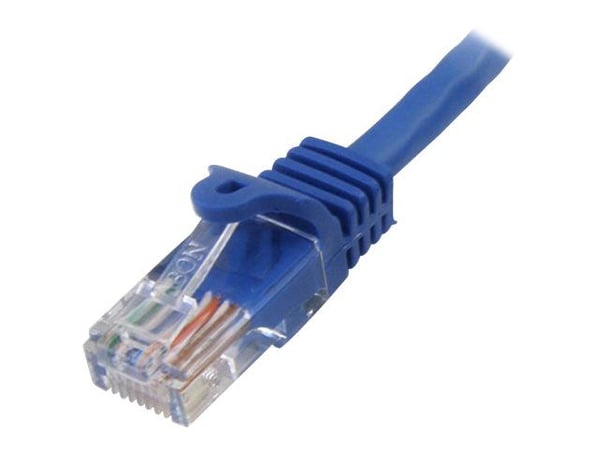 Startech CAT5e Cable - 10 m Blue Ethernet Cable - Snagless CAT5e Patch Cord - CAT5e UTP Cable - RJ45 Network Cable - Koblingskabel - RJ-45 (hann) t...
