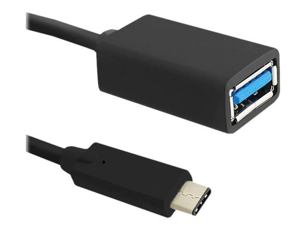 Qoltec - USB-sovitin - 24-nastainen USB-C (han) - USB Type A (hun) - USB 3.1 - 25 cm
