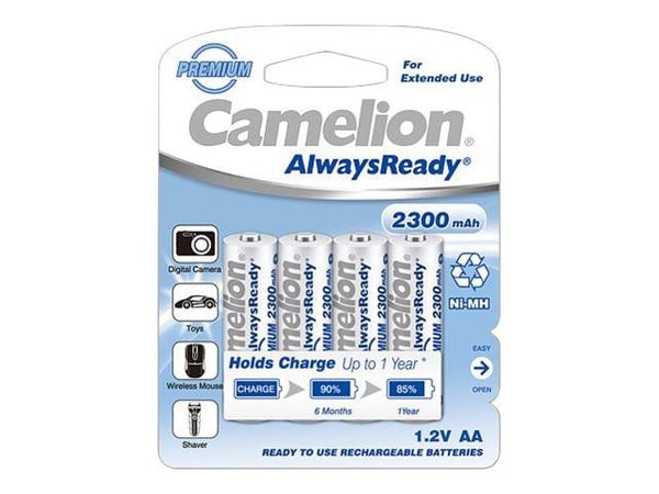 Camelion Always Ready "Premium" NH-AA2300AR-BP4 - Batteri 4 x AA-type - NiMH - (oppladbart) - 2300 mAh