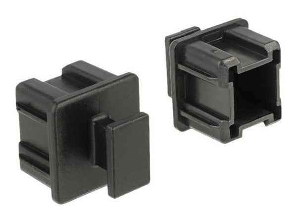 Delock Dust Cover for Mini SAS HD SFF 8644 female with grip - Uttagsskydd - svart (paket om 10)