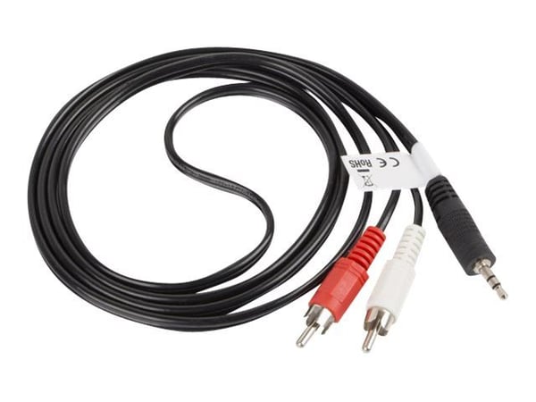Lanberg - Audiokapeli - mini-phone stereo 3,5 mm han til RCA x 2 han - 1,5 m - lajittelu