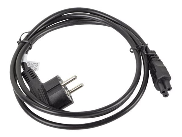Lanberg - Strømkabel - CEE 7/7 (han) vinklet til IEC 60320 C5 - 1,8 m - lajittelu