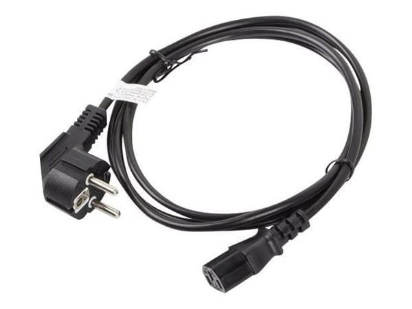 Lanberg - Strømkabel - CEI 23-16/VII / CEE 7/3 til IEC 60320 C13 - 10 A - 1,8 m - lajiteltu