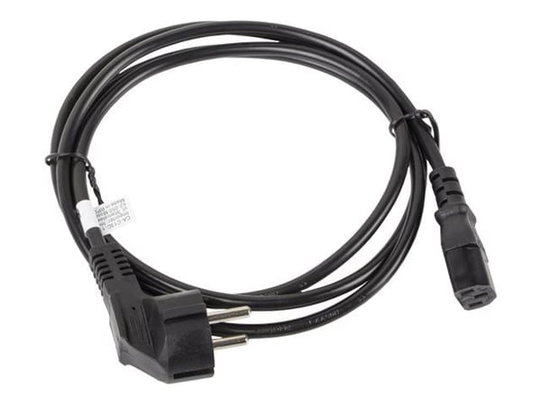 Lanberg - Strømkabel - power CEE 7/7 (hann) til power IEC 60320 C13 - 10 A - 1.8 m - svart