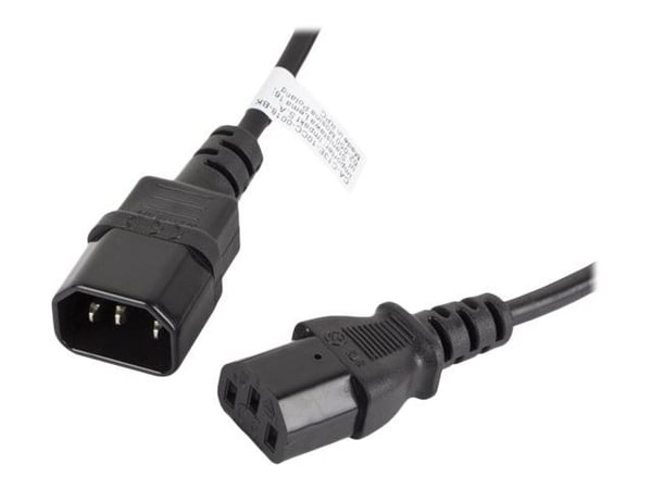 Lanberg CA-C13E-10CC-0018-BK, 1,8 m, C13 liitin, C14 liitin