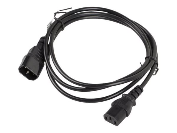 Lanberg - Strømforlengelseskabel - power IEC 60320 C13 til IEC 60320 C14 - 1.8 m - svart