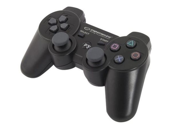 Esperanza EGG109K, Ohjaussauva, Playstation 3, D-pad, Valintapainike, Käynnistyspainike, Analoginen, Langaton, Bluetooth