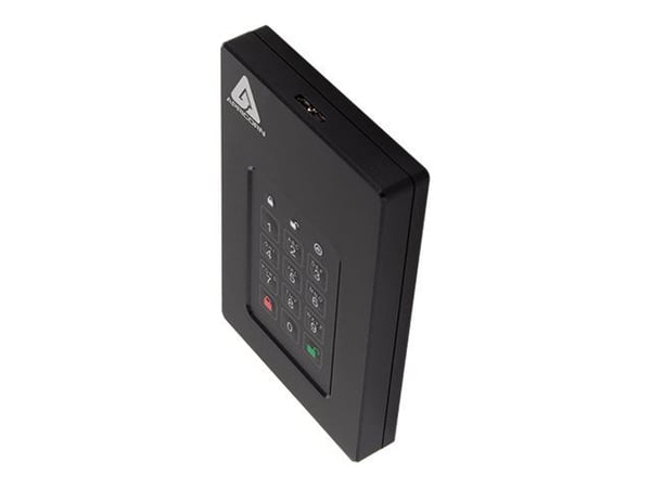 Apricorn Aegis Fortress L3 - Harddisk - kryptert - 2 TB - ekstern (bærbar) - USB 3.1 - buffer: 8 MB - 256-bit AES-XTS, FIPS 140-1 Level 3 - TAA-sam...