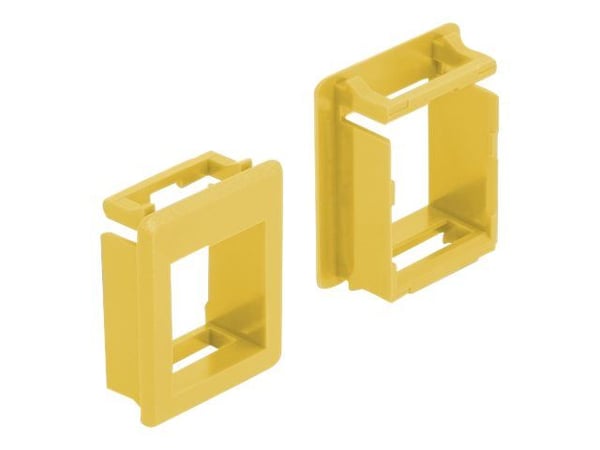Delock - Kotelo modulaarisella insertillä - keltainen - 1 portti (4 kpl)