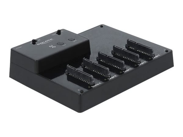 Delock 777 - HDD dockningsstation - fack: 5 - 2.5" - SATA 6Gb/s - USB 3.0 - svart